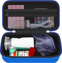 HESTECH Inhaler Spacer, Mask, Inhaler Holder Asthma Bag 용 Asthma Inhaler 용 Hard Travel 휴대용 케이스 Saline 솔루션 및 기타 필수품, Blue (Case Only)