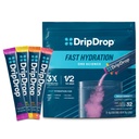 DripDrop Hydration Packets - 대담한 다양성 팩 - 단일 Serve Electrolytes 분말 음료 혼합 - Watermelon, Berry, 레몬, 오렌지 - Non-GMO, 글루텐 무료, Vegan - 32 스틱