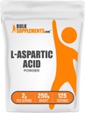 BulkSupplements.com L-Aspartic 산성 분말 - 아스파르 산 보충교재, 아미노산 보충교재 - 글루텐 무료, 서빙 당 2g, 250g (8.8 oz) (1의 포장)