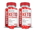 (2 팩) Ketosyn Keto ACV Gummies 고급 공식 1000MG Ketosyn Keto Gummies Apple Cider Vinegar Pomegranate Beet Juice Powder B12 Vegan Non GMO 120 거미