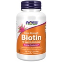 지금 식품 보충제, Biotin 10 mg (10,000 mcg), 추가 강도, 에너지 생산 *, 120 Veg 캡슐