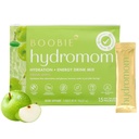 Boobie Hydromom Superfood Electrolyte 음료 믹스, 그린 애플 | 마마즈를 위한 재생 에너지 및 히드라이즈 부스트 | 임신, 락토, & Beyond, 15 Packets