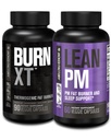 Jacked Factory Burn XT Thermogenic 지방 버너 - 식욕 억제제 & Nootropic 에너지 부스터 (90 캡슐) & Lean PM 체중 감소 보충교재, 수면 지원 | (60 캡슐)