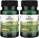 Tolerase G 100 mg 90 Veg 모자 (2 팩)와 스완슨 글루텐 Rid