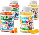 DR. MORITZ Essential 비타민 쌍 - 아이 Multivitamin Gummies 번들 (60 조사, 2 팩) 비타민 C (60 조사 2 팩)