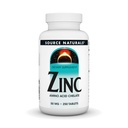 Source Naturals 아연, 아미노산 킬레이트 - 규정식 보충교재 - 50 mg - 250 정제