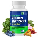 DR VITAMIN SOLUTIONS Vision Support Eye Vitamins for Macular Health | Lutein, Zinc, Vitamin A & Bilberry와 보충제 | Red & Dry Eyes, Sight Care (1 병, 60 캡슐) 용 2 포뮬러