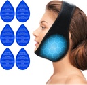 ZNÖCUETÖD Wisdom Teeth 아이스 팩 얼굴 헤드 랩 Wisdom Teeth 제거 치통 통증 완화, TMJ, 얼굴 구강 수술, 6 Reusable 뜨거운 콜드 젤 팩 치과 임플란트