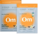 Om 주인 혼합 채식 단백질 분말, 바닐라, 식물 단백질의 21g - 10 버섯 복합체, Ashwagandha, BCAA 및 비타민 B12를 가진 유기 버섯 보충교재 - 단 하나 Serve (10 조사)