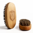 Beard Club Men's Boar Bristle Brush - 스타일링을위한 Birchwood Grooming 도구, 타싱 및 건강한 곰 성장