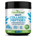 ForestLeaf Collagen Peptides Powder Unflavored - Hydrolyzed Grass Fed Keto Collagen Protein Powder Type 1, 2 & 3 - Vital Hair, 피부, 손톱, 관절, 회복, 서빙 당 11g