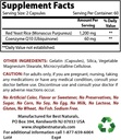 CoQ10 & Niacin 500 mg를 가진 제일 자연적인 빨간 효모 밥