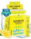KEY NUTRIENTS Electrolytes Powder Packets - Lemonade 20 Pack Hydration Packets - 여행 Hydration Powder - 설탕 없음, 칼로리 없음, 글루텐 무료 - 미국에서 만든
