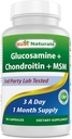 제일 자연적인, 글루코사민 Chondroitin MSM 보충교재, 서빙 당 2600 mg, 90의 캡슐 (90의 조사)