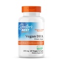 Algae에서 최고의 Vegan DHA, 뇌 및 심장 혈관 건강 지원, 비 GMO, 글루텐 무료, Soy Free, Vegan 60 Veggie Softgels