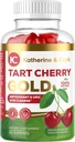 Katherine & Clark Tart Cherry Gold Montmorency Gummies - Celery Seed와 Tart Cherry Extract Gummies - 합동 구호를 지원하기 위해 건강한 우릭 산 수준을 촉진 - 미국에서 제작 된 Vegan - 60 Count