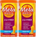 Metamucil, 매일 심황 Husk 분말 보충, 설탕 자유로운 분말, 소화 건강을 위한 4에서 1 섬유, 오렌지 맛 있는 음료, 114 티스푼, 1.4 파운드 (포장 2)