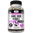 Kaya Naturals Hair Skin Nail Capsules with Biotin - Hair and Skin Vitamins, 비타민 D 비타민 B-12 A Folic Acid Support, Hair Support Vitamin Supplement for Hair Skin Nails- 30 카운트 캡슐