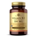 Solgar 비타민 B2 (Riboflavin) 100mg, 100 식물성 캡슐 - 에너지 대사, 건강한 신경 시스템 - 비 GMO, 비건, 글루텐 무료, 낙농장 무료, 고셔 - 100 서빙