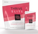 Le-Vel Thrive Elite Protein Shake | Gluten-Free, BCAAs, Probiotics & Enzymes와 단백질 혼합 | 16 서빙 - 단일 패킷, 딸기