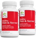Terry Naturally Healthy feet & Nerves - Bioactive Vitamin B12의 초본 보충 - 순환 & Nerve Health Support Supplement - Boswellia Serrata와 Vegan 캡슐 - 120 캡슐 (팩 2)
