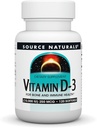 Source Naturals 비타민 D-3, 지원 뼈 & 면역 건강 *, 250 mcg (10,000 IU) - 120 Softgels