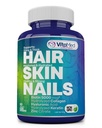 VitaMed Hair, Skin & Nails – Biotin 5000 mcg, Collagen, OptiMSM, Keratin, Hyaluronic Acid & Silica | 지원 헤어 성장, 레이디언트 피부, 강한 손톱 | Halal, Non-GMO, 글루텐-Free – 60 뷰티 태블릿