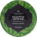 Svasthya Body & Mind Eucalyptus Vapor Rub - Nasal Passages을 열고 피부, 기침, Stuffy Nose & Congestion Relief, 올리브 오일, Beeswax, Lavender, Rosemary - 미국에서 만든 2oz