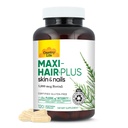 국가 생활, Maxi-Hair 플러스 Biotin는, 건강한 머리, 피부 및 못, 매일 보충교재, 120 ct를 지원합니다
