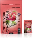 PowderVitamin Electrolytes 분말 플러스, Keto, Guava Kiwi, Zero Sugar, 1000mg 칼륨, 120mg 칼슘, 120mg 마그네슘, 비 GMO, Zero Calories, 30 하이드로 션 패킷