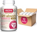 Jarrow 공식 QH-Absorb, 100 mg, 건강한 심장 혈관 기능을 위한 Ubiquinol 규정식 보충교재, 120 Softgels, 120 일 공급, 12 팩