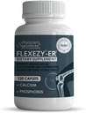 Rawleigh Flexezy-ER : 120 캡슐 | 24 / 7 관절 지원 공식 | Glucosamine & Chondroitin Sulfate Blend | 칼슘 및 인 | 24시간 연장 릴리스 | 남성용 관절 건강 보충교재