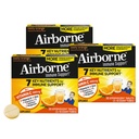 Airborne 1000mg 비타민 C + 아연 설탕 자유로운 Multivitamin 면역성이 있는 지원 Effervescent Fizzy 음료 정제, 강력한 산화 방지제 비타민 A C & E, 30 정제 (3 팩)를 가진 과민한 오렌지 풍미