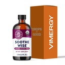 Vimergy Soothe Wise* – Elderberry Syrup 및 Raw, Organic Honey – Coats 및 soothes Respiratory 조직과 빠른 흡수 면역 지원 – USDA 인증 유기, Vegan, Paleo-Friendly, Gluten-Free.