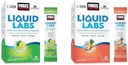 FORCE FACTOR Liquid Labs Electrolytes Powder, Hydration Packets의 번들은 비타민, 미네랄 및 산화 방지제와 함께 Electrolyte Water를 만드는 것입니다. 레몬 - 레몬 맛 + 열대 과일 맛, 40 스틱 팩