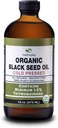 유기 까만씨 기름 - USDA는 1.5% Thymoquinone 3X 힘 터키 검정 Cumin Nigella Sativa 비 GMO 100% 순수한 Blackseed 기름 (32oz 유리 (2X16) 병에 찬 압박된 유리병을 증명했습니다