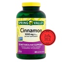 봄 밸리 Cinnamon 규정식 보충교재, 1000 mg, 400 조사 + STS 스티커.