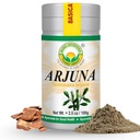 BASIC AYURVEDA Arjuna Bark Powder (Terminalia Arjuna) | 심장 및 활력 지원에 전통 사용 | 순수 & 천연 | 비 GMO, 글루텐 프리 | 3.53 Oz (100g)