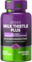 ORZAX 우유 이틀 250 mg - Liver Cleanse Detox & Repair Support - 초본 보충 - 80 % Silymarin 표준화, Dandelion 뿌리 및 Artichoke 추출 - Vegan & Non-GMO - 120 캡슐 - 120 일 공급