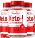 실험실을 rize - 고급 체중 감소를위한 Keto Bites ACV Gummies, 모든 자연 Apple Cider Vinegar 보충 (180 Gummies)