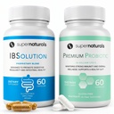 IBSolution Gut 건강 번들 - 모든 자연적인 Gut 건강 지원 & 우수한 Probiotics w/ 40 억 CFU Irregular Bowels, bloating, 변비, 가스, 복부 통증 - 2 팩 (120 모자)