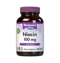 Bluebonnet Niacin 100mg 비타민 B3 니코틴산 - 여성 및 남성을위한 심장 건강 지원 * - 비 GMO, Vegan, Kosher, Gluten-Free, Soy-Free, Dairy-Free Flush Niacin 보충 - 90 식물성 캡슐