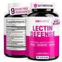 GOBIOTIX Lectin Defense - MSM 및 Digestive Enzymes를 가진 누출 Gut를 위한 Lectin 차단제 보충교재 - 여성과 남자를 위한 Intestinal 건강에 있는 원조 - 비 GMO + 글루텐 자유로운 - 60의 캡슐 (1)