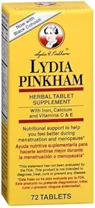 Lydia Pinkham 초본 정제 보충교재 72 정제 (팩의 2)