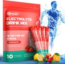 자연적인 풍미를 가진 설탕 자유로운 전해질 분말, 10 Electrolyte & 비타민, 액체 매일 IV, 비 GMO, 글루텐 자유로운, Keto, Vegan, 16의 지팡이, 딸기를 가진 3X 급속한 Hydration 소포