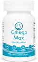 Omega Max - 60 Ct Enteric는, Burp 물고기 기름 I Omega-3 EPA DHA 보충교재 I 심장, 시각, 두뇌 & 면역 지원, 2000mg/serving 입혔습니다