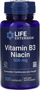 수명 연장 비타민 B3 Niacin, 500 밀리그램, 100 캡슐
