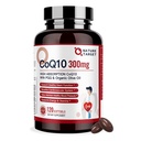 NATURE TARGET CoQ10-300mg-Softgels + PQQQ with Organic-Olive-Oil - 높은 흡수-Coenzyme-Q10 - 산화 방지제 - 건강 및 면역 지원, 에너지 생산, 120 서빙