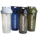Smartshake Lite 4-Pack Protein Shaker Bottle 800 ml | 27 oz - 누설 나사 - 뚜껑 - BPA 무료 - 유니섹스 - 미스트 그레이, 육군 그린, 블랙, 네이비 블루