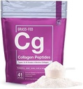 에센셜 요소 Hydrolyzed Collagen 펩타이드 분말 남성 & 여성 - 관절, 피부, 헤어 & 네일 지원 - 유형의 15 그램 I & III 잔디 볶음 콜라겐 - 30 서빙